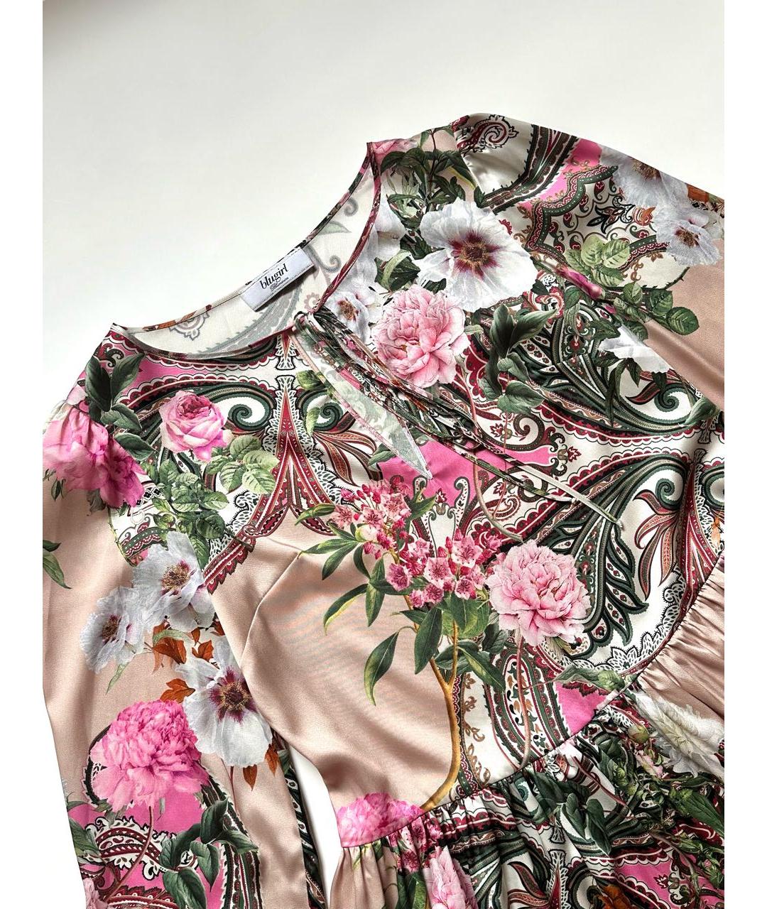 BLUMARINE Мульти полиэстеровое коктейльное платье, фото 2