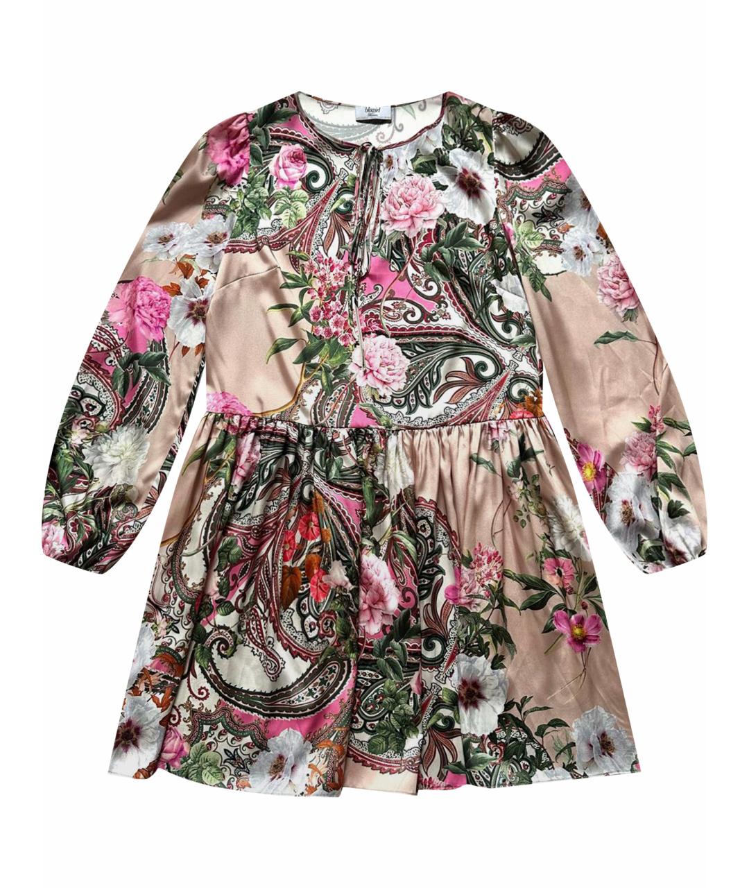 BLUMARINE Мульти полиэстеровое коктейльное платье, фото 1