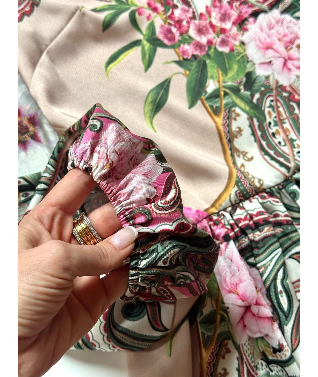 BLUMARINE Мульти полиэстеровое коктейльное платье, фото 4