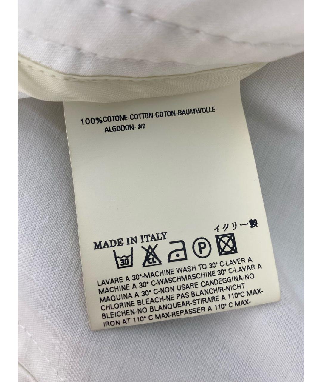 DSQUARED2 Белое хлопковое повседневное платье, фото 7