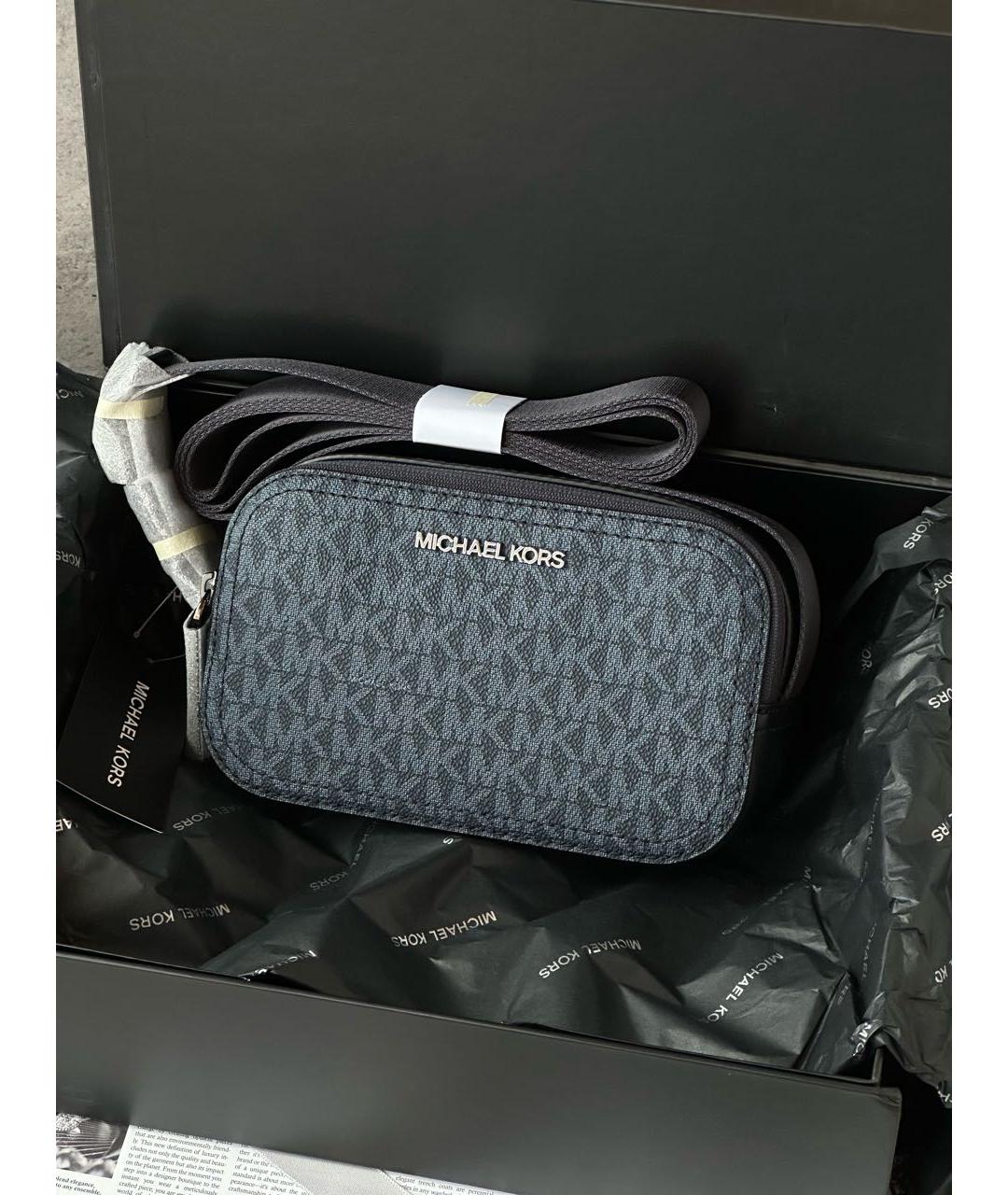 MICHAEL MICHAEL KORS Темно-синяя сумка на плечо, фото 3