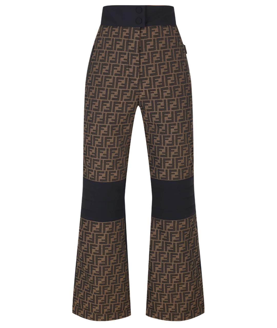 FENDI Коричневые спортивные брюки и шорты, фото 1