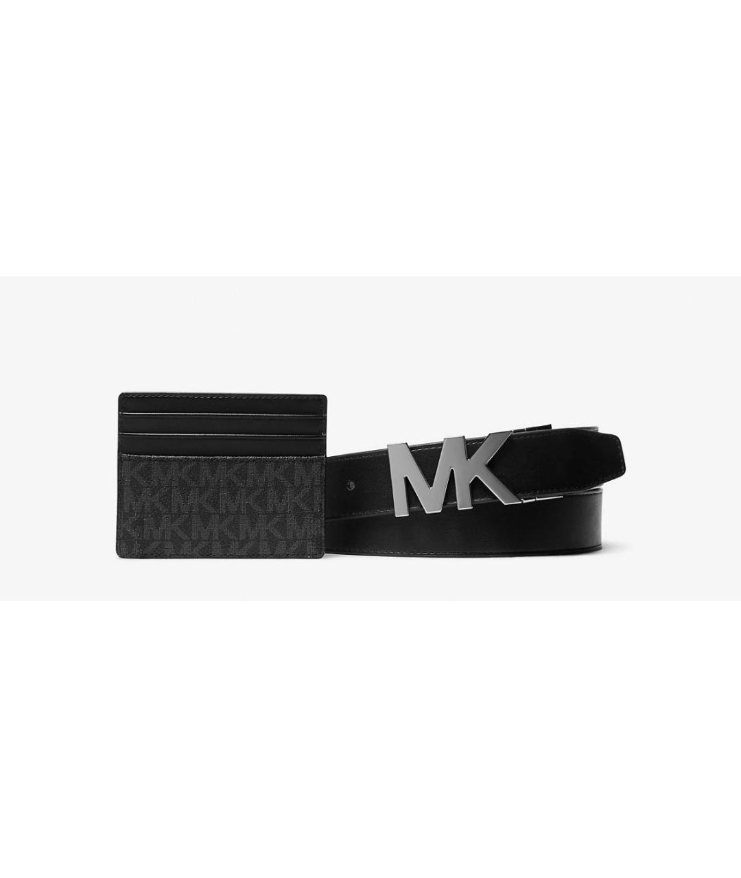 MICHAEL MICHAEL KORS Черный ремень из искусственной кожи, фото 2