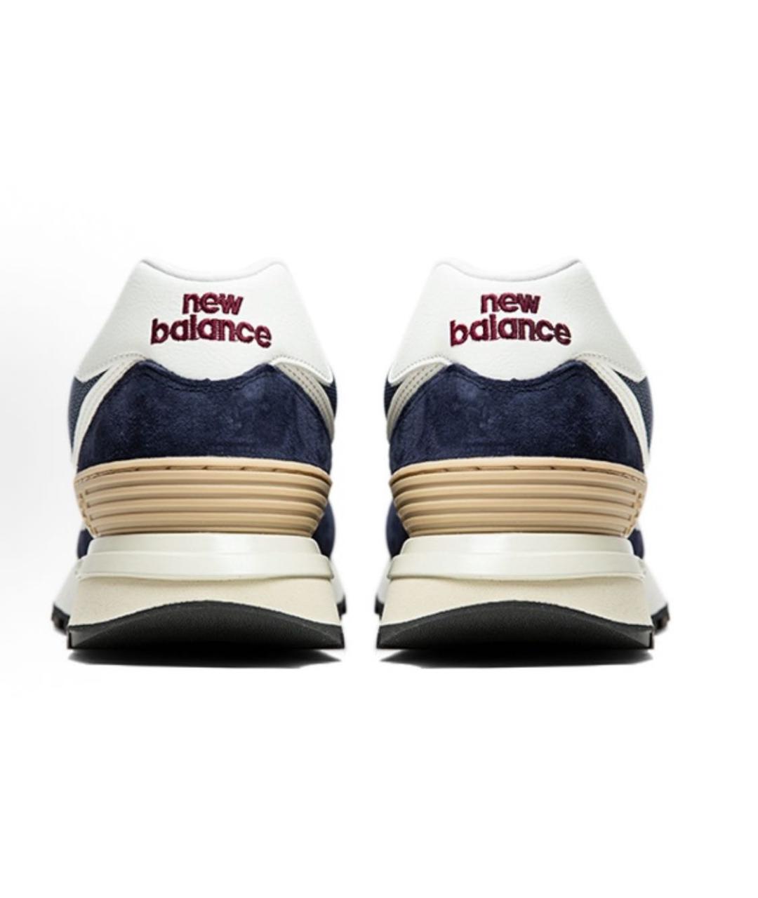 NEW BALANCE Синие замшевые низкие кроссовки / кеды, фото 4
