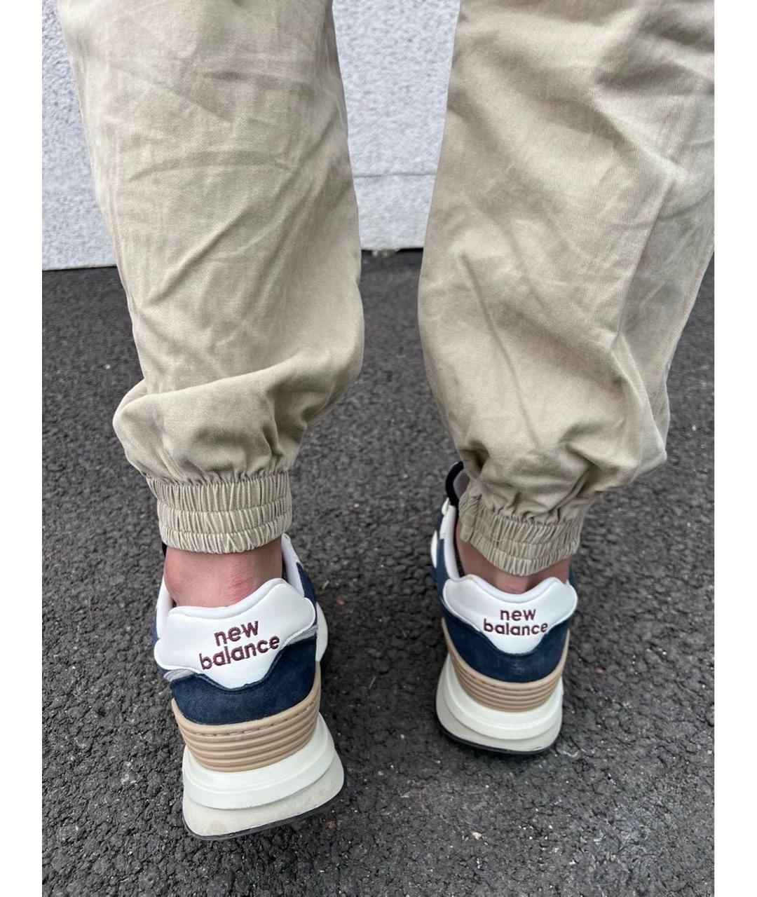 NEW BALANCE Синие замшевые низкие кроссовки / кеды, фото 7
