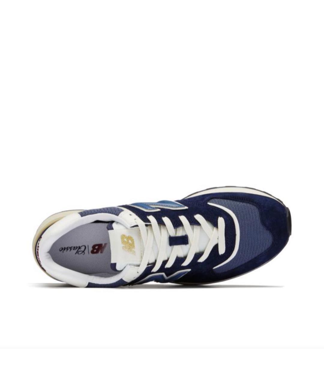 NEW BALANCE Синие замшевые низкие кроссовки / кеды, фото 3