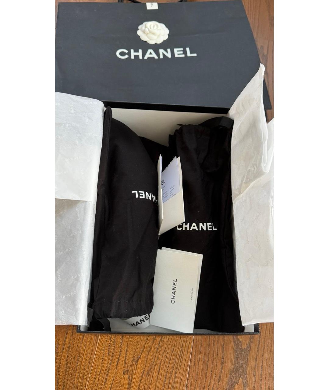 CHANEL Белые кожаные балетки, фото 4