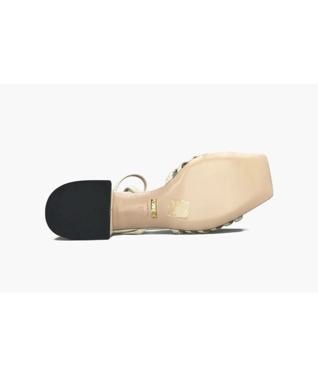 GUCCI Белые сандалии, фото 5