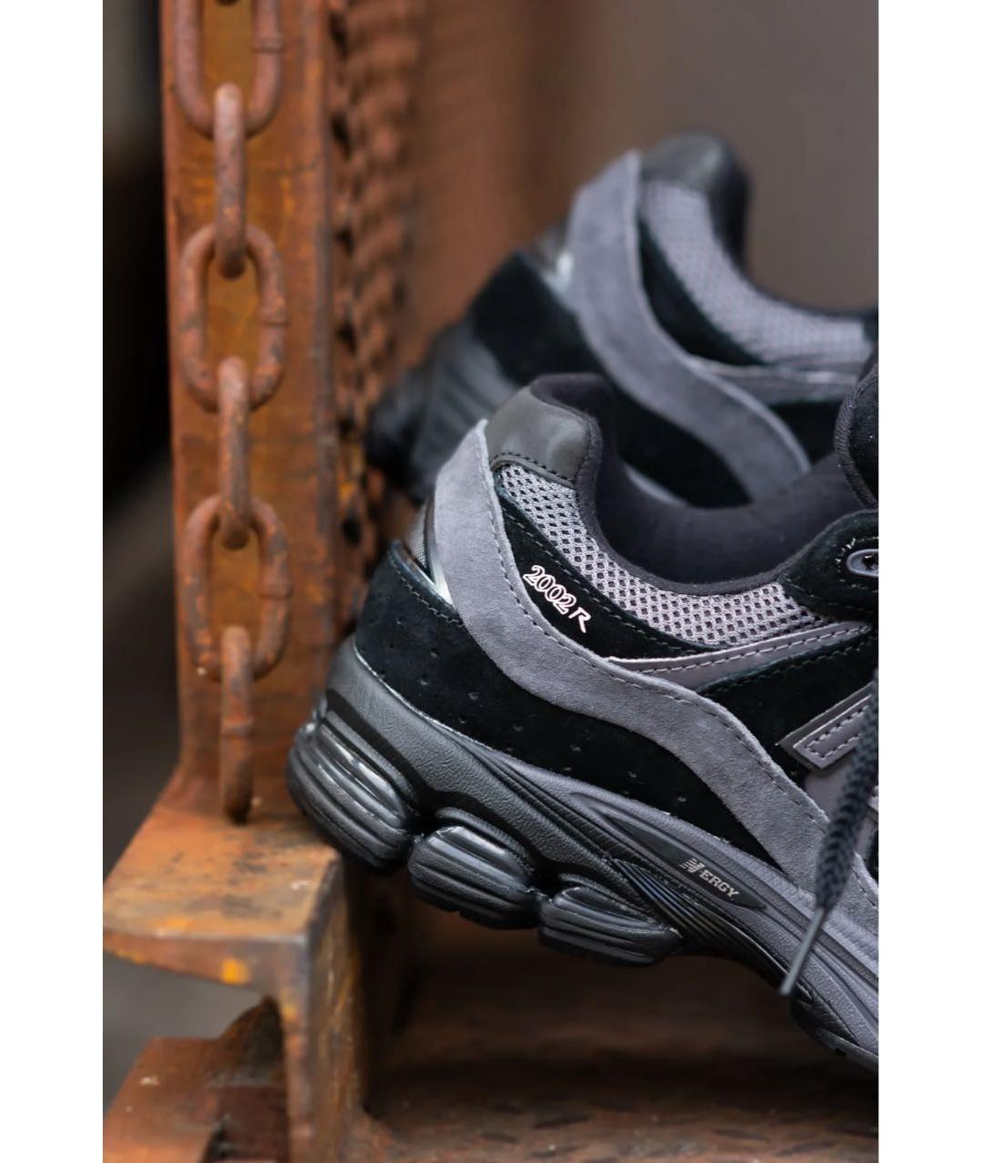 NEW BALANCE Черные замшевые низкие кроссовки / кеды, фото 7