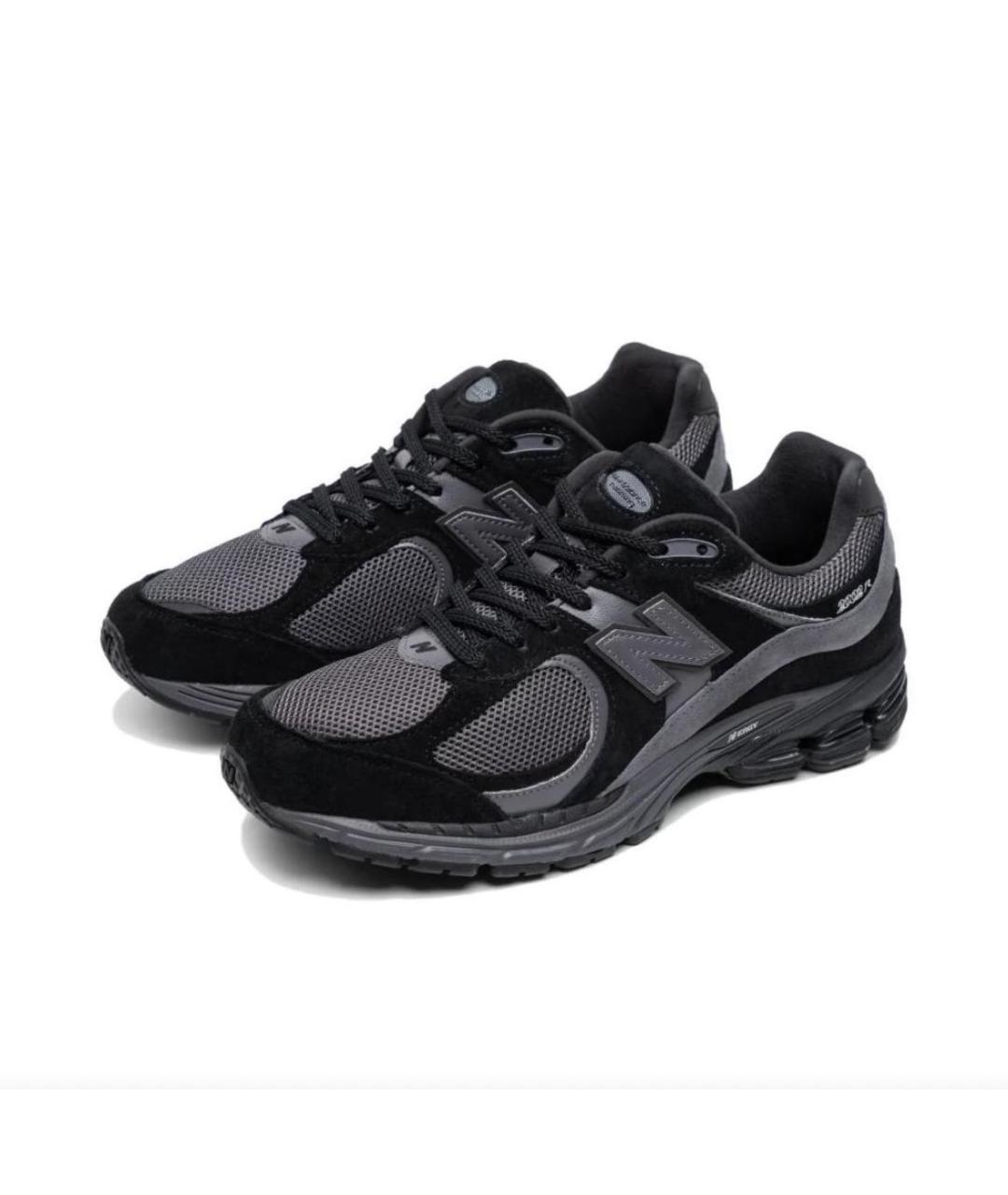 NEW BALANCE Черные замшевые низкие кроссовки / кеды, фото 2