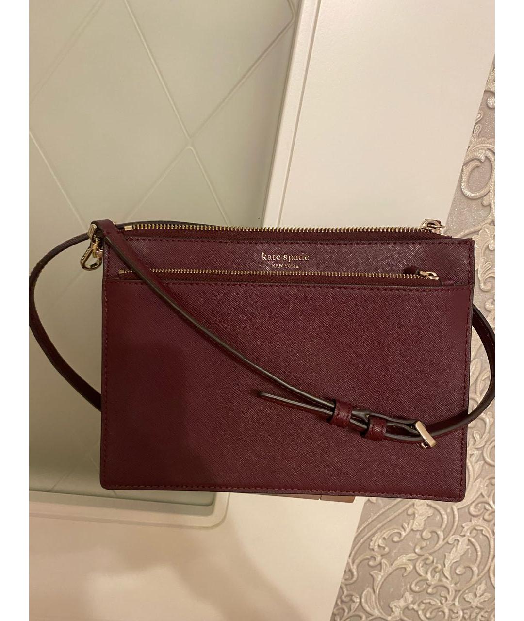 KATE SPADE Бордовая сумка через плечо, фото 6