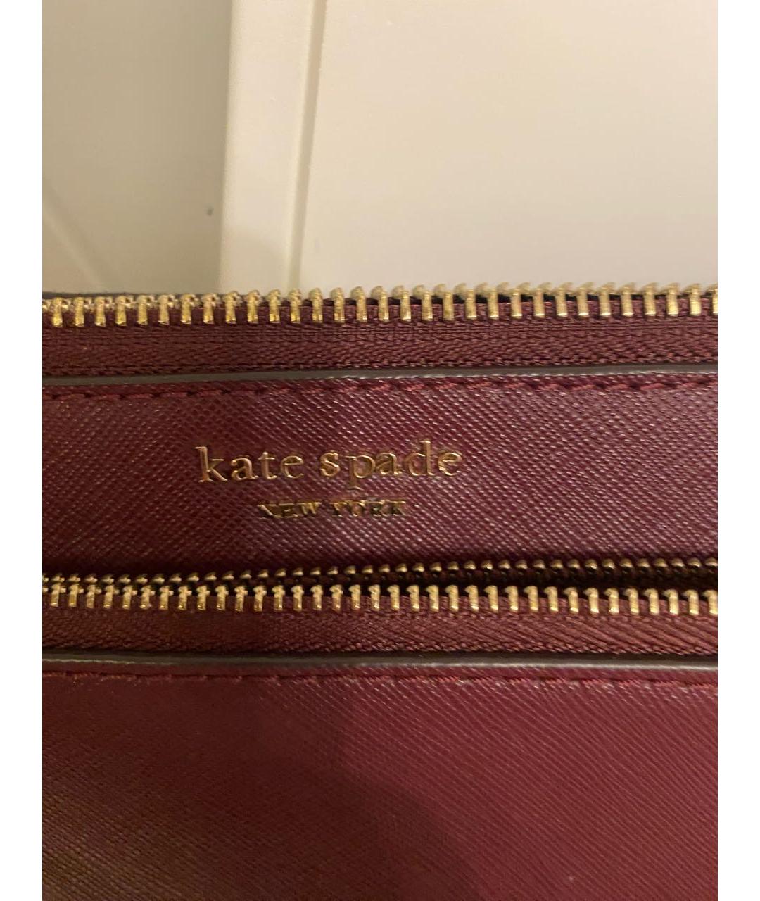KATE SPADE Бордовая сумка через плечо, фото 3