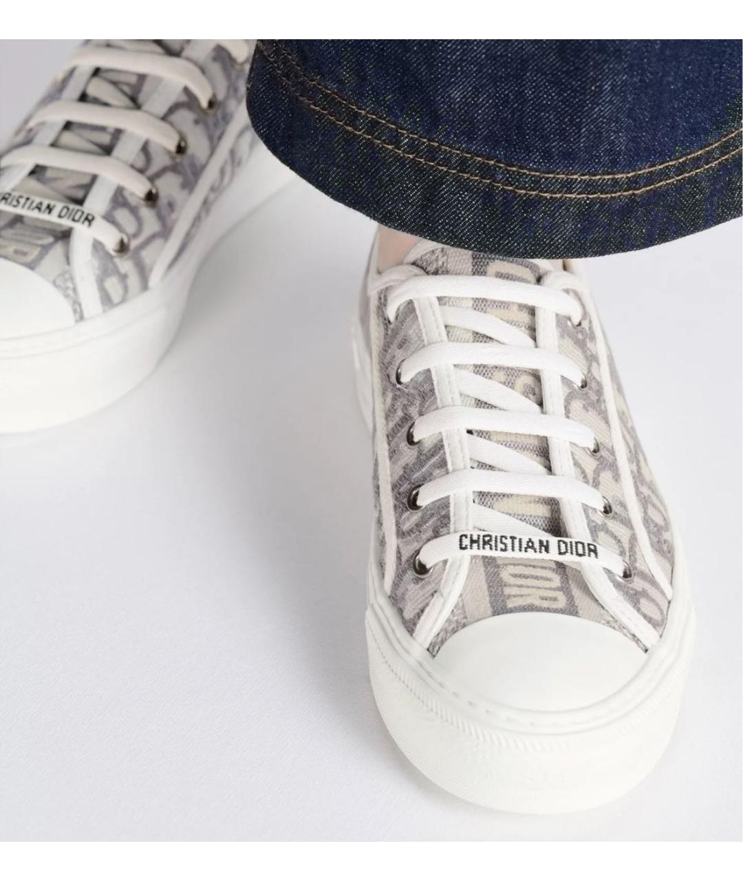 CHRISTIAN DIOR Серые кеды, фото 3
