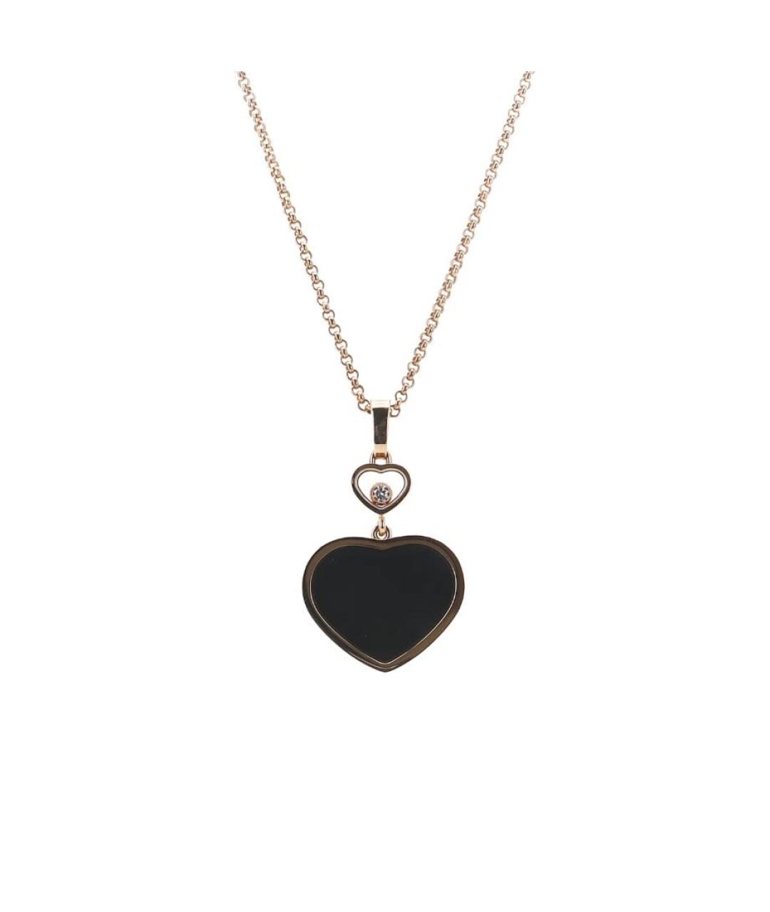 CHOPARD Черное колье из розового золота, фото 1
