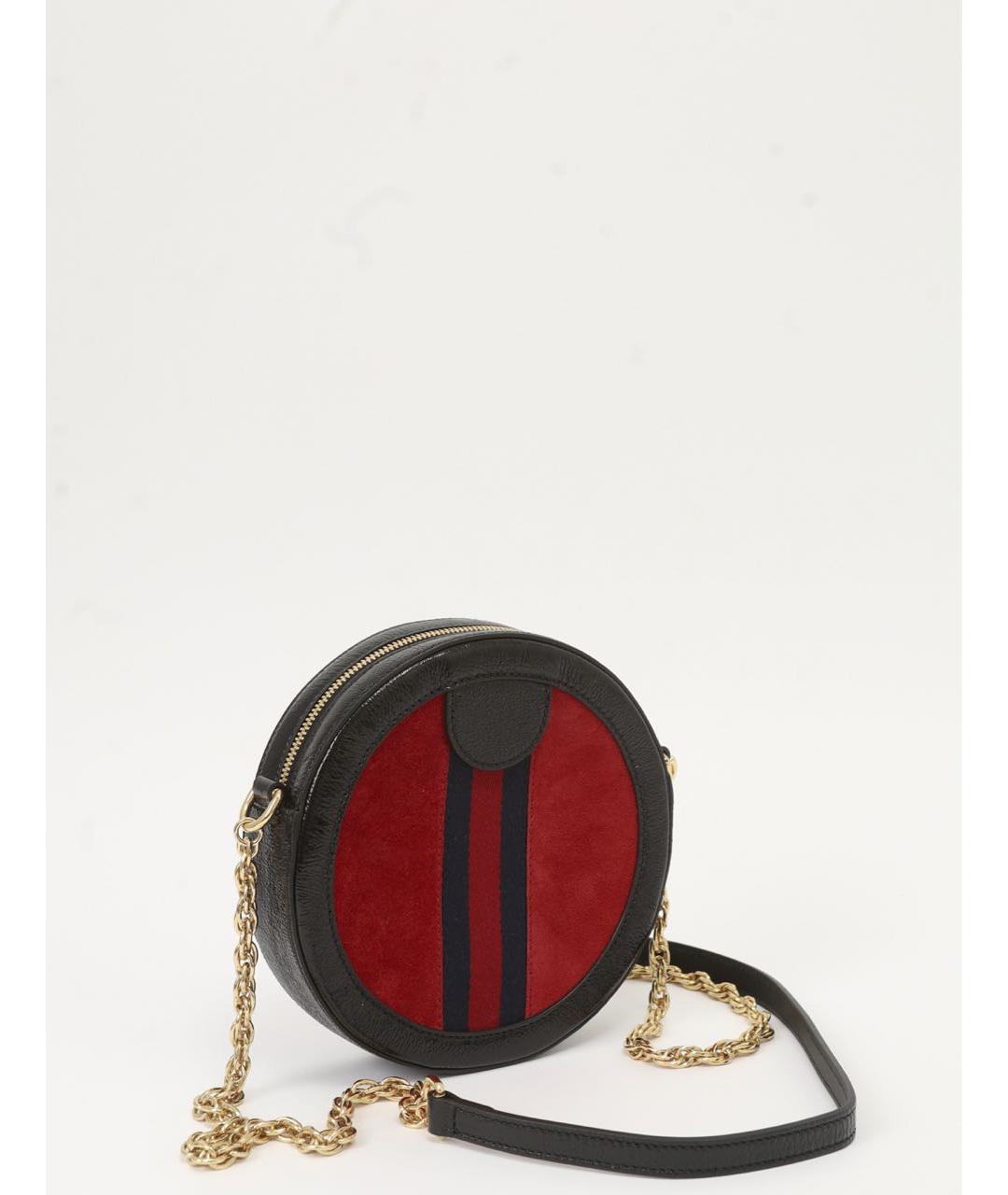 GUCCI Красная сумка через плечо из лакированной кожи, фото 4