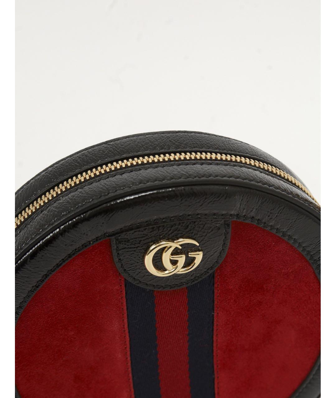 GUCCI Красная сумка через плечо из лакированной кожи, фото 6