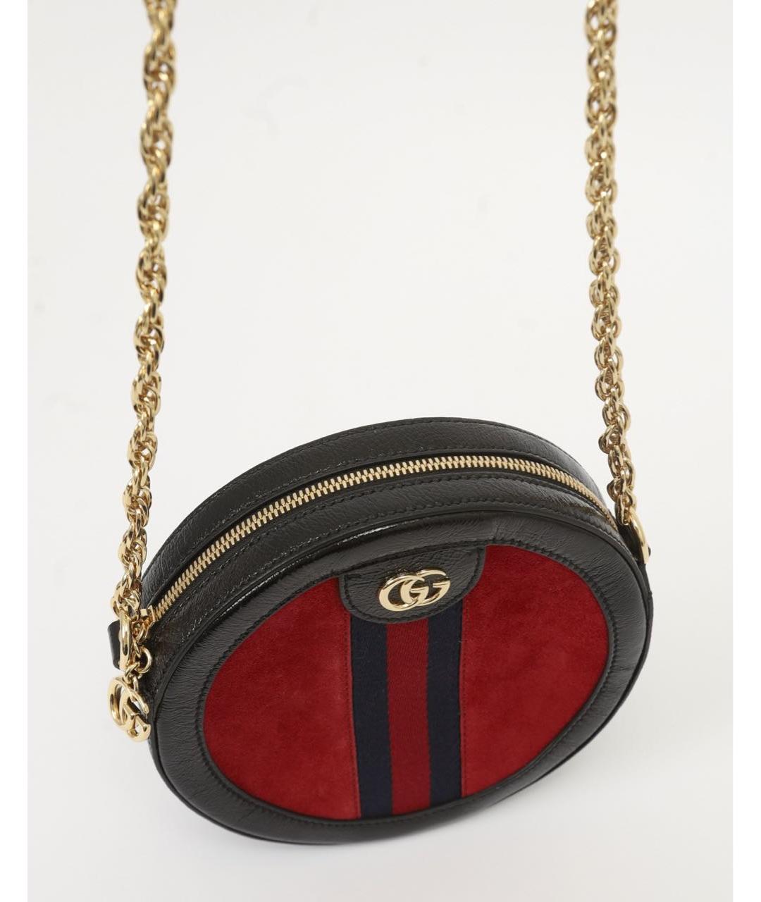 GUCCI Красная сумка через плечо из лакированной кожи, фото 5