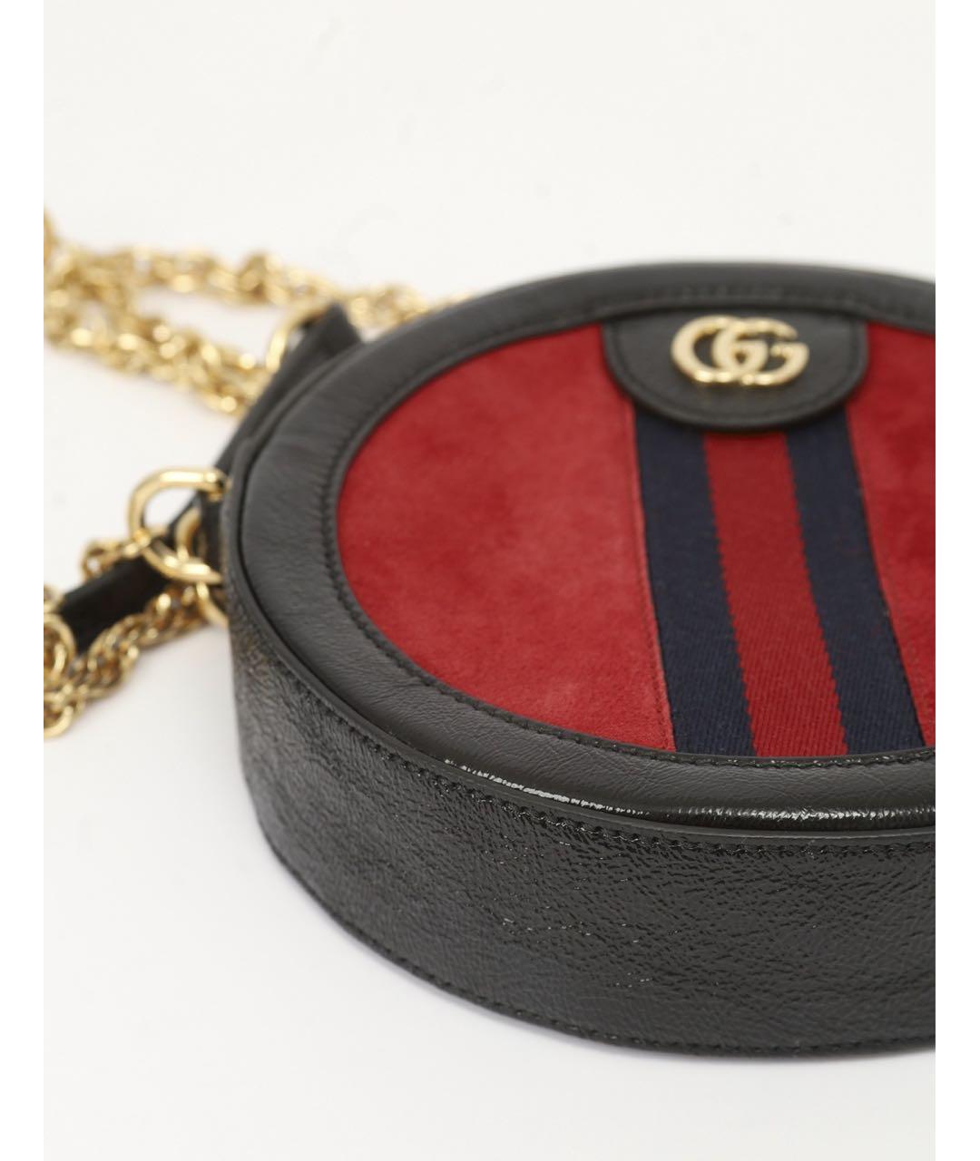GUCCI Красная сумка через плечо из лакированной кожи, фото 8