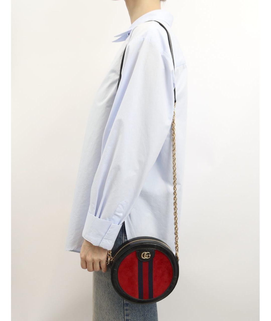 GUCCI Красная сумка через плечо из лакированной кожи, фото 2