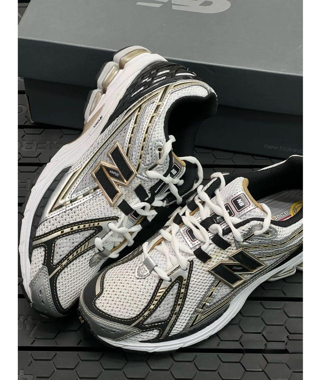 NEW BALANCE Серебряные текстильные низкие кроссовки / кеды, фото 6