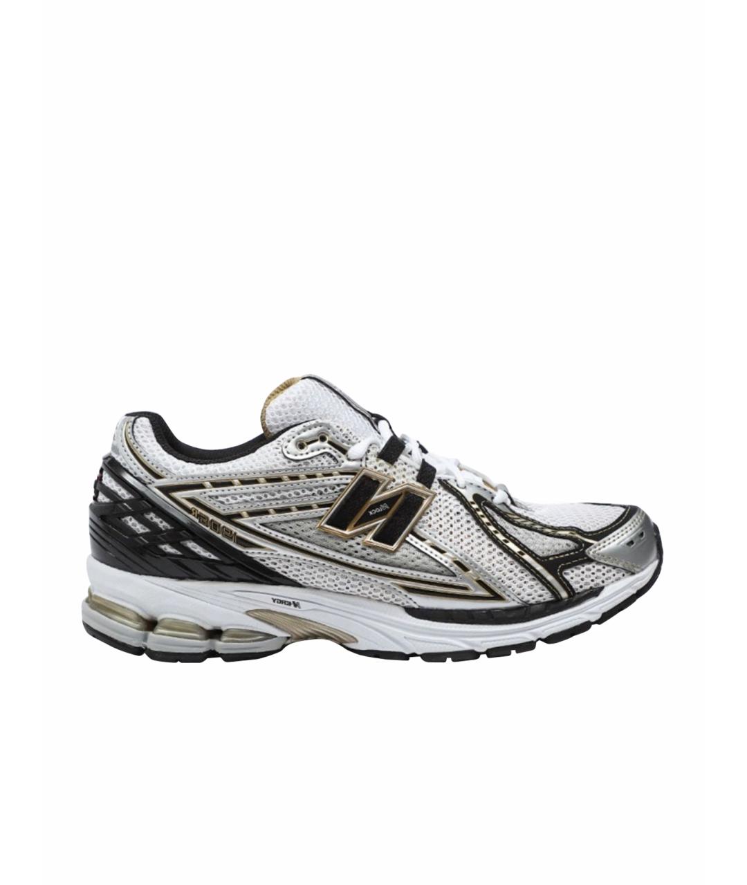NEW BALANCE Серебряные текстильные низкие кроссовки / кеды, фото 1