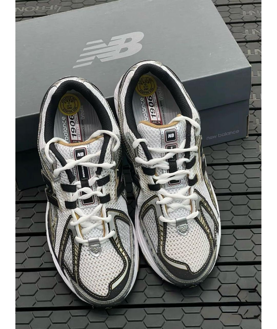 NEW BALANCE Серебряные текстильные низкие кроссовки / кеды, фото 8