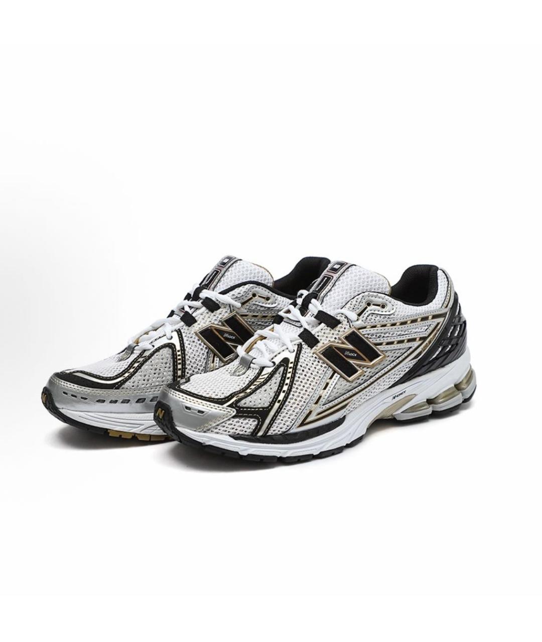 NEW BALANCE Серебряные текстильные низкие кроссовки / кеды, фото 2