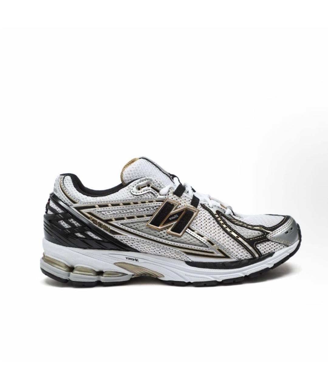 NEW BALANCE Серебряные текстильные низкие кроссовки / кеды, фото 9