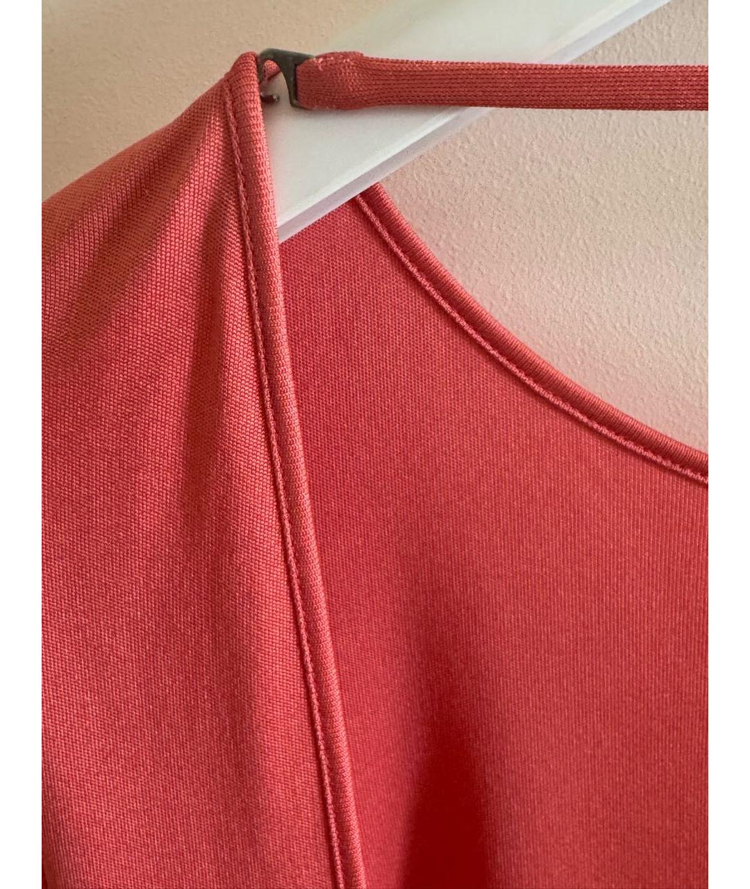 EMILIO PUCCI Розовое шелковое повседневное платье, фото 7