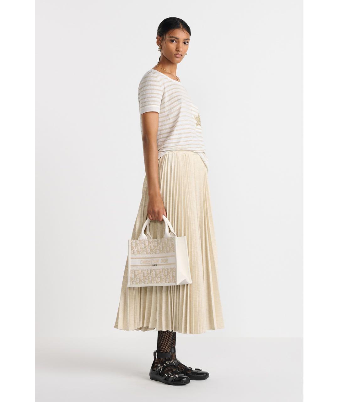 CHRISTIAN DIOR Мульти льняная футболка, фото 5