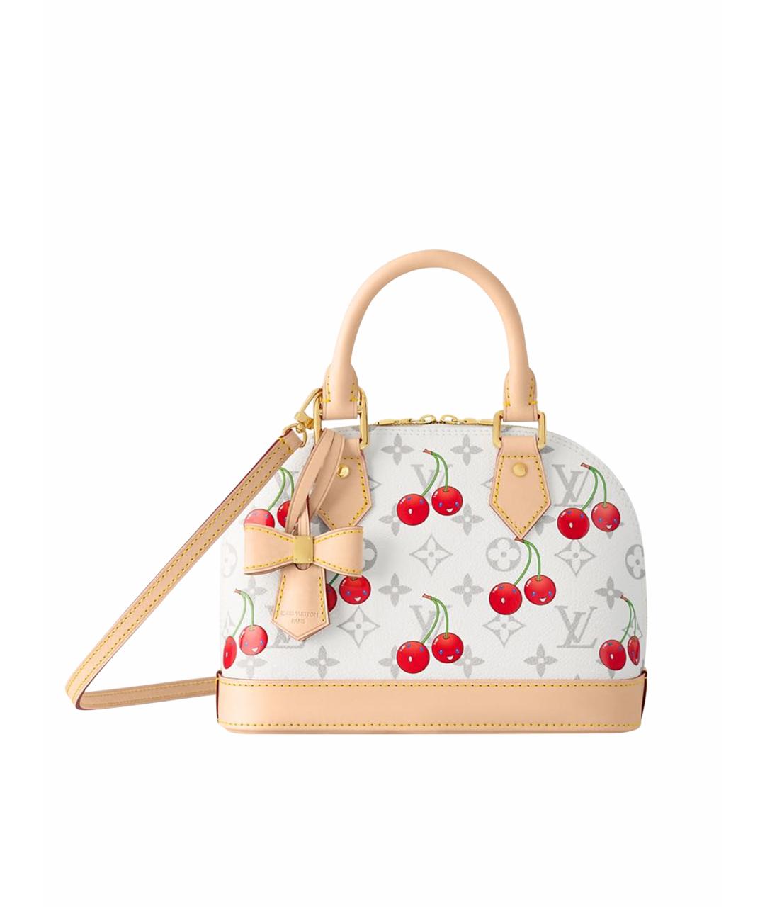 LOUIS VUITTON Коричневая кожаная сумка с короткими ручками, фото 1