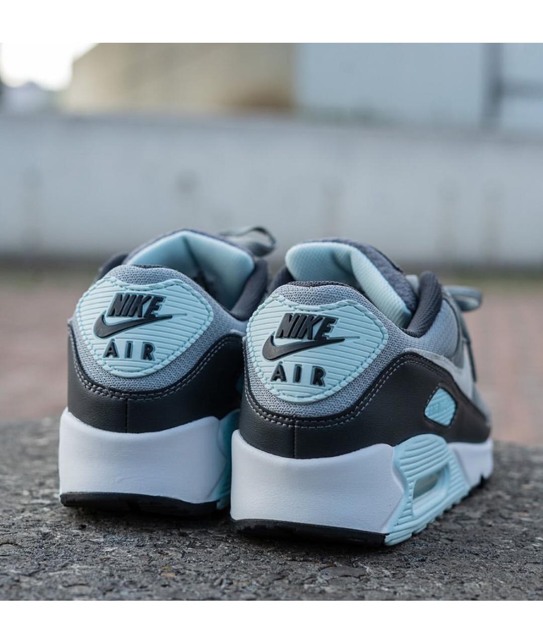 NIKE Серые кожаные низкие кроссовки / кеды, фото 8