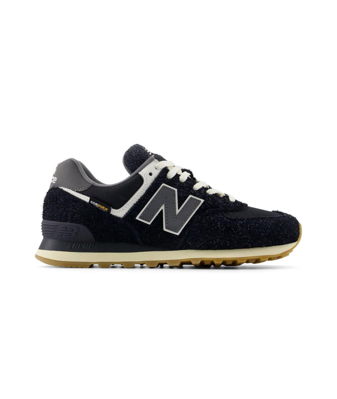 NEW BALANCE Черные замшевые низкие кроссовки / кеды, фото 1