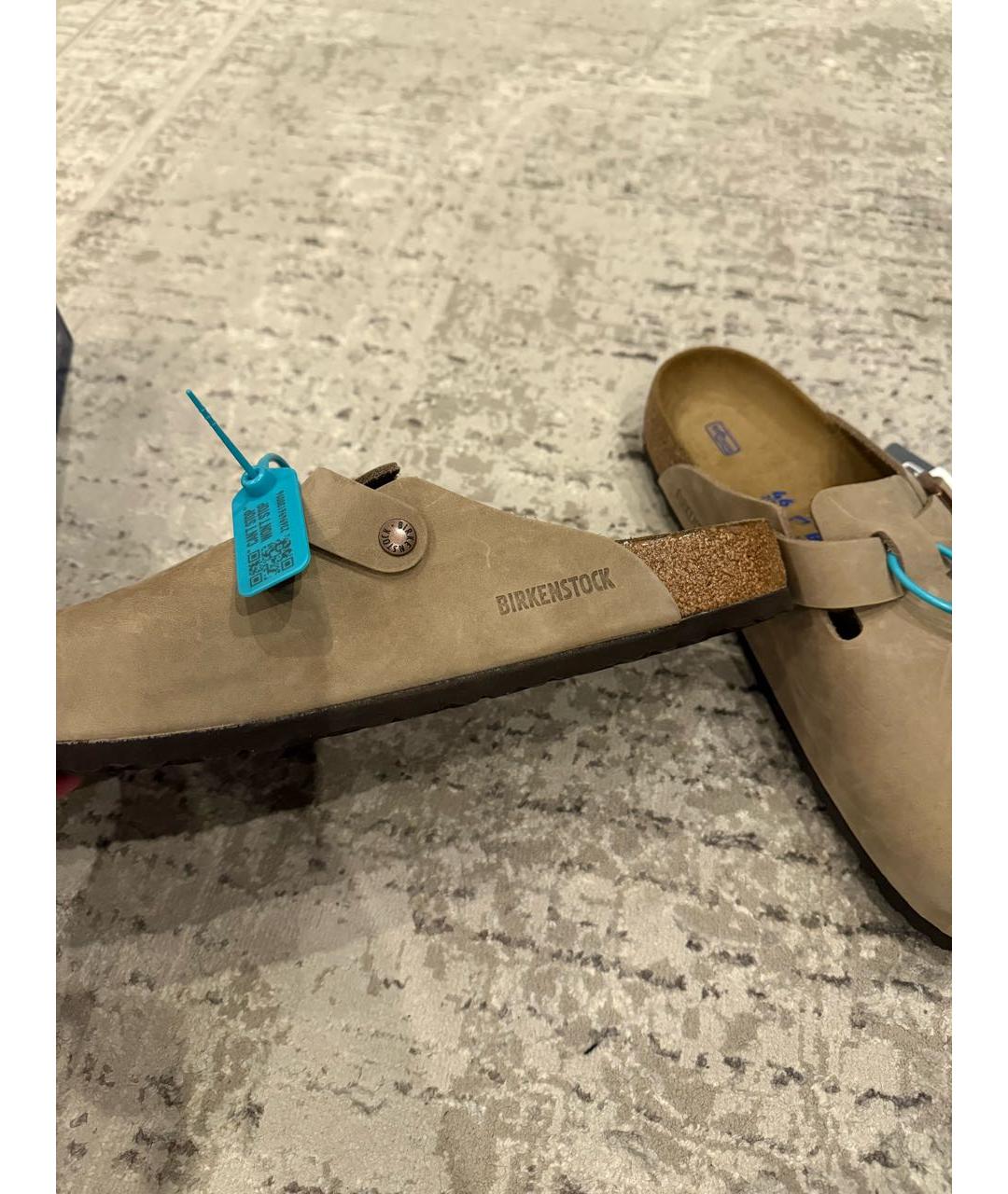 BIRKENSTOCK Бежевые сандалии, фото 6
