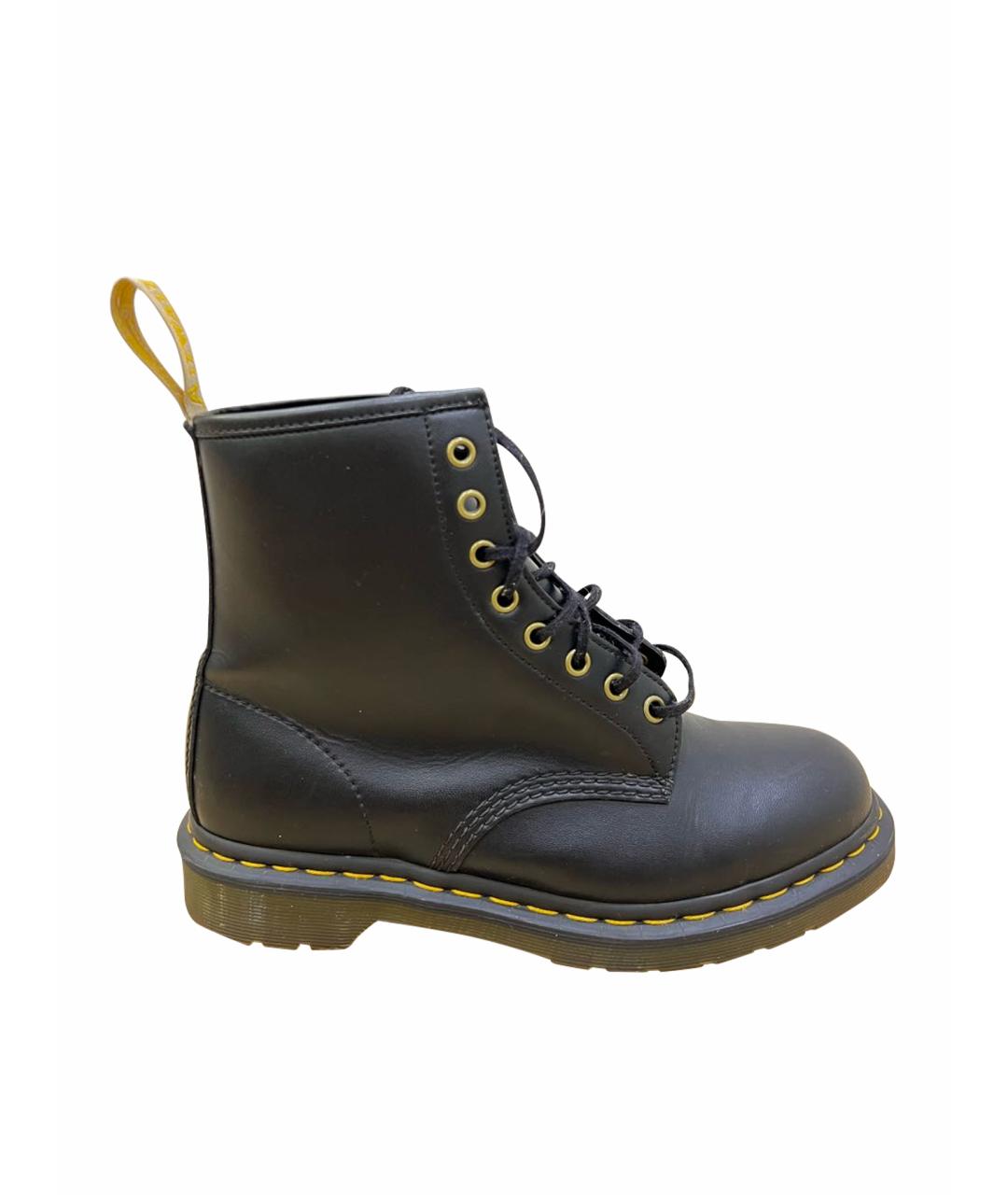 DR. MARTENS Черные ботинки из искусственной кожи, фото 1