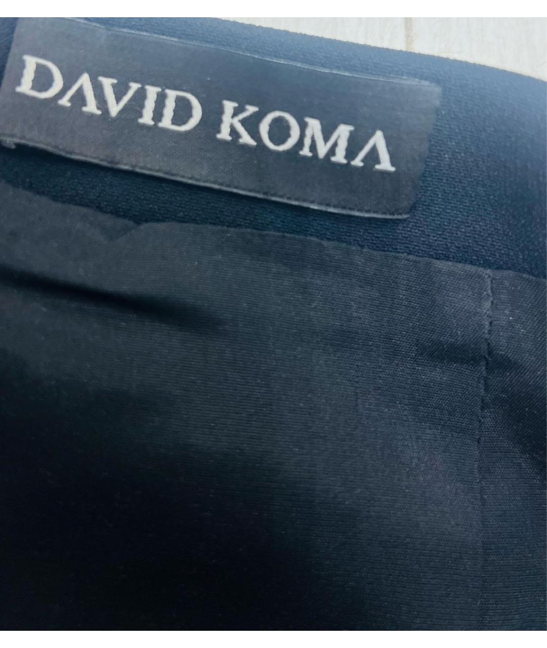 DAVID KOMA Черная юбка мини, фото 3