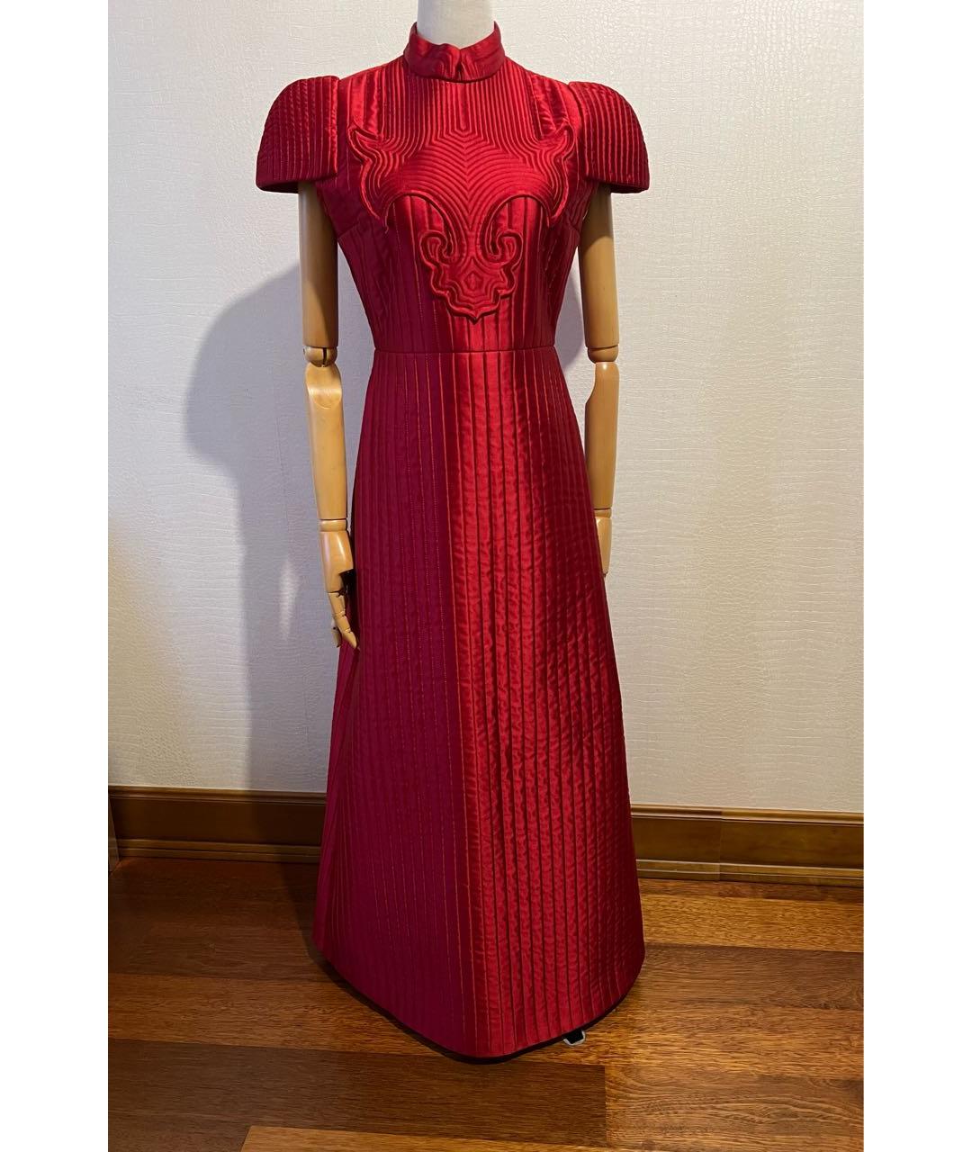 GUCCI Красное шелковое вечернее платье, фото 6