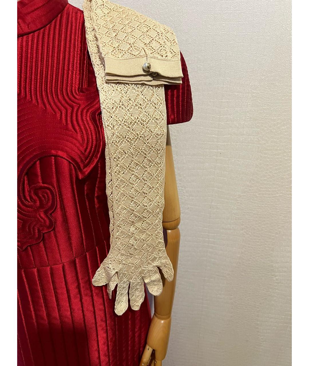GUCCI Красное шелковое вечернее платье, фото 7
