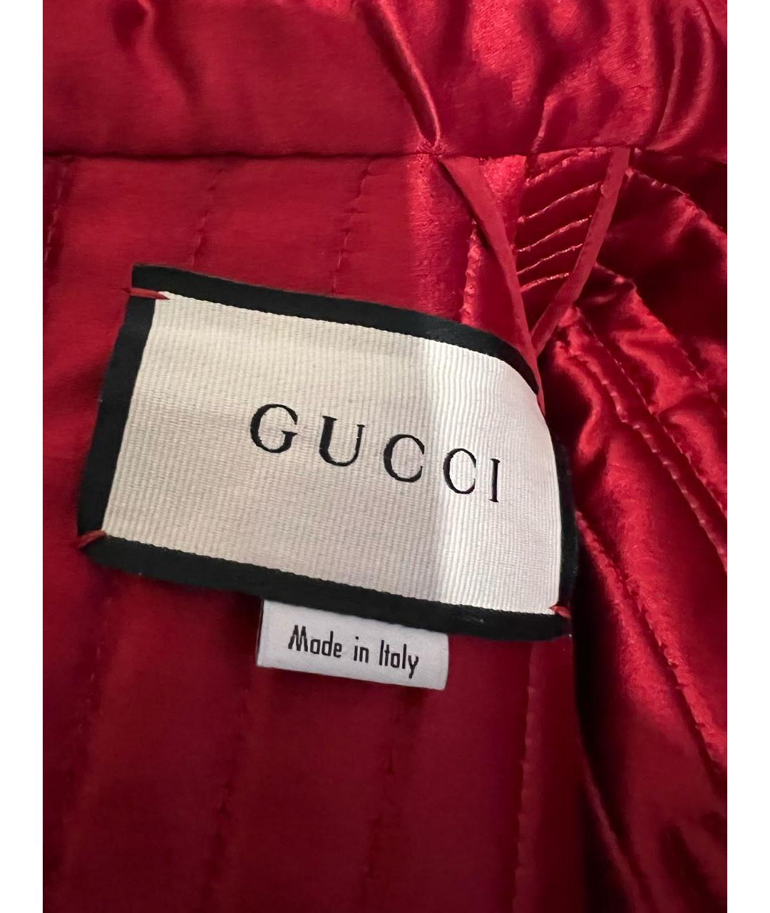 GUCCI Красное шелковое вечернее платье, фото 3
