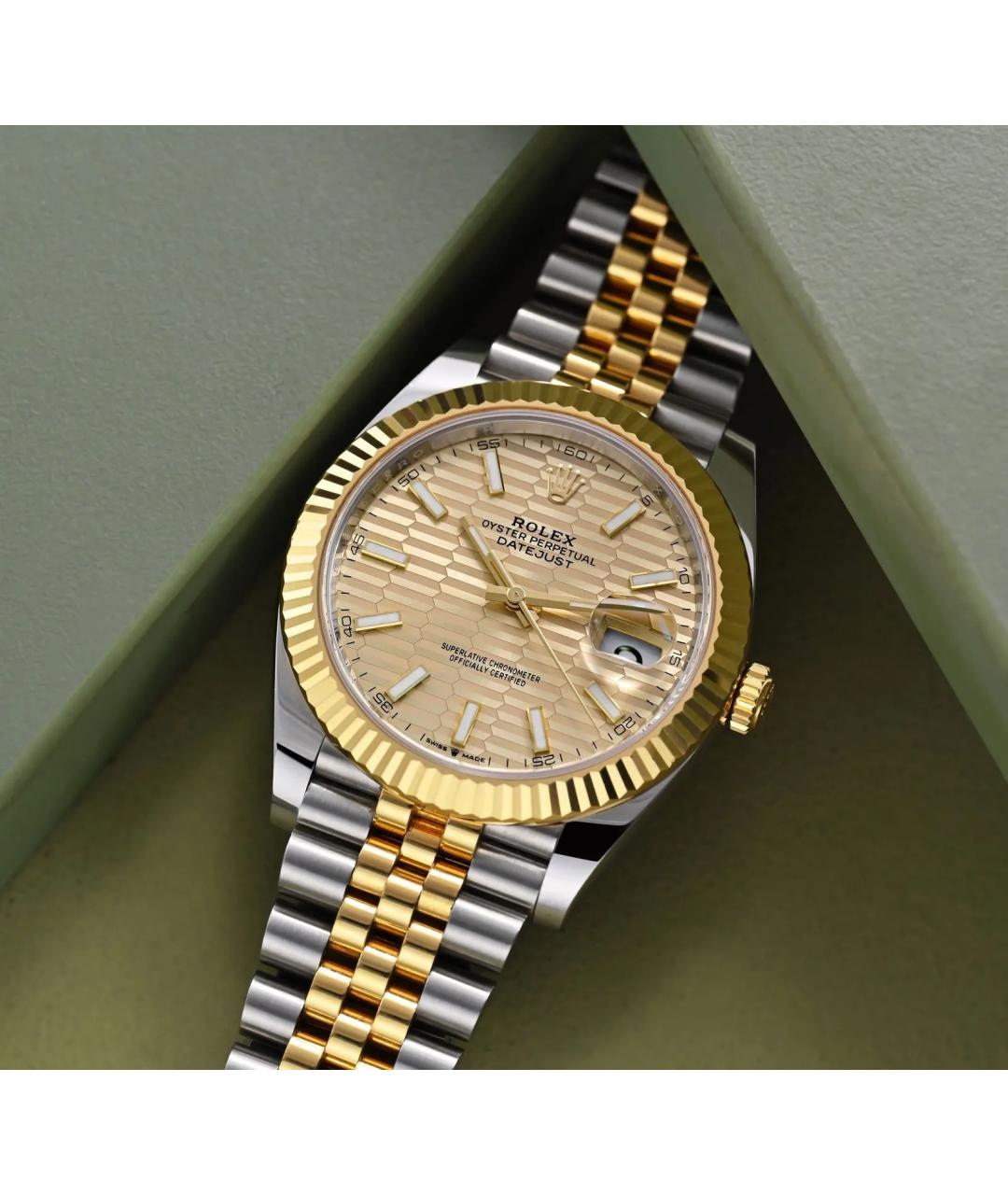 ROLEX Желтые часы из желтого золота, фото 2