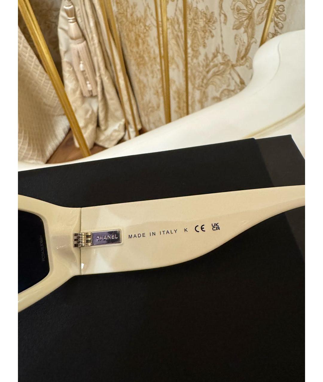 CHANEL Черные пластиковые солнцезащитные очки, фото 3