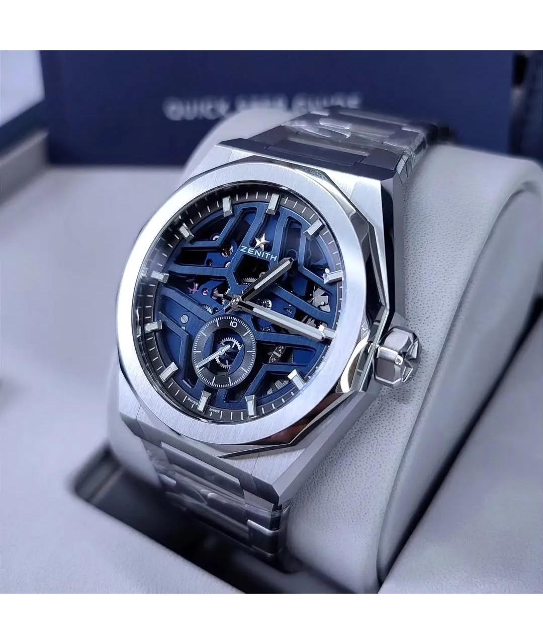 ZENITH Синие часы, фото 4