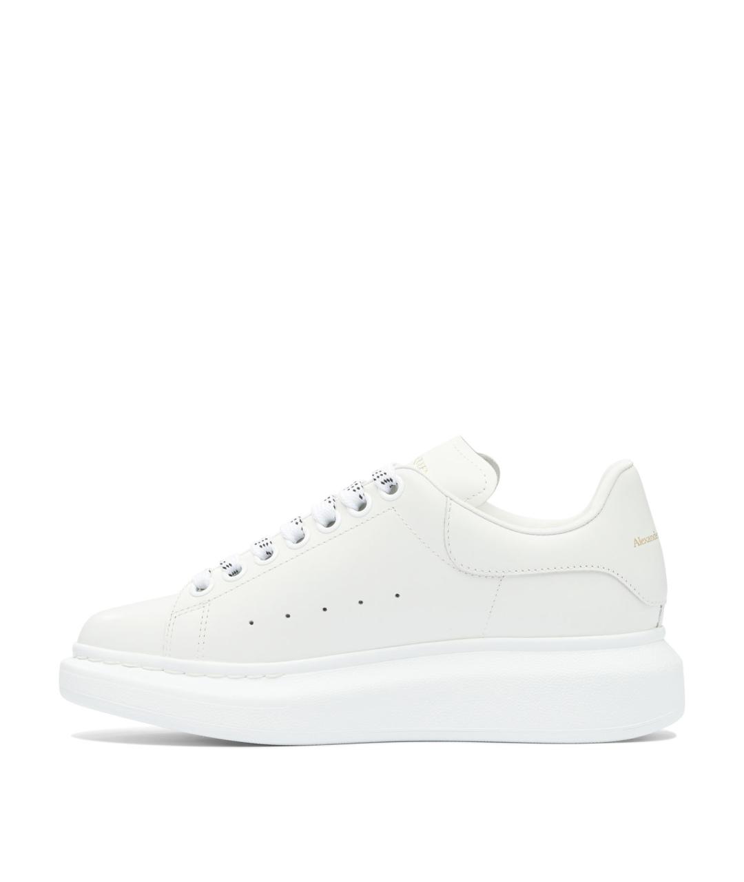ALEXANDER MCQUEEN Белые кожаные кроссовки, фото 3