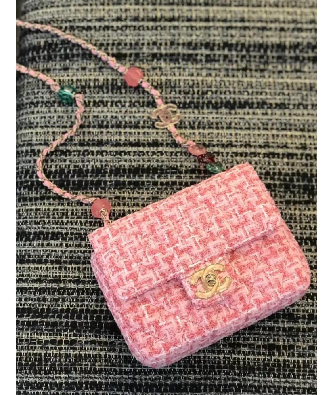 CHANEL Розовая сумка через плечо, фото 3