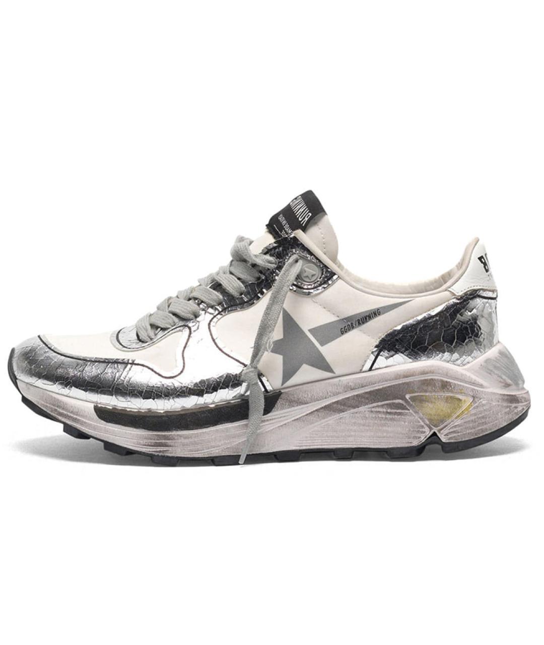 GOLDEN GOOSE DELUXE BRAND Серебряные кроссовки, фото 4