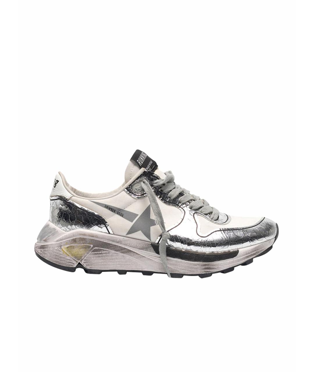 GOLDEN GOOSE DELUXE BRAND Серебряные кроссовки, фото 1