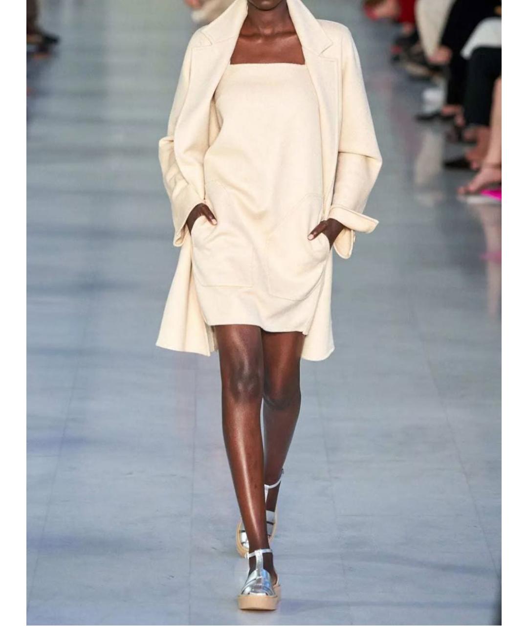 MAX MARA Серебряные кожаные босоножки, фото 8