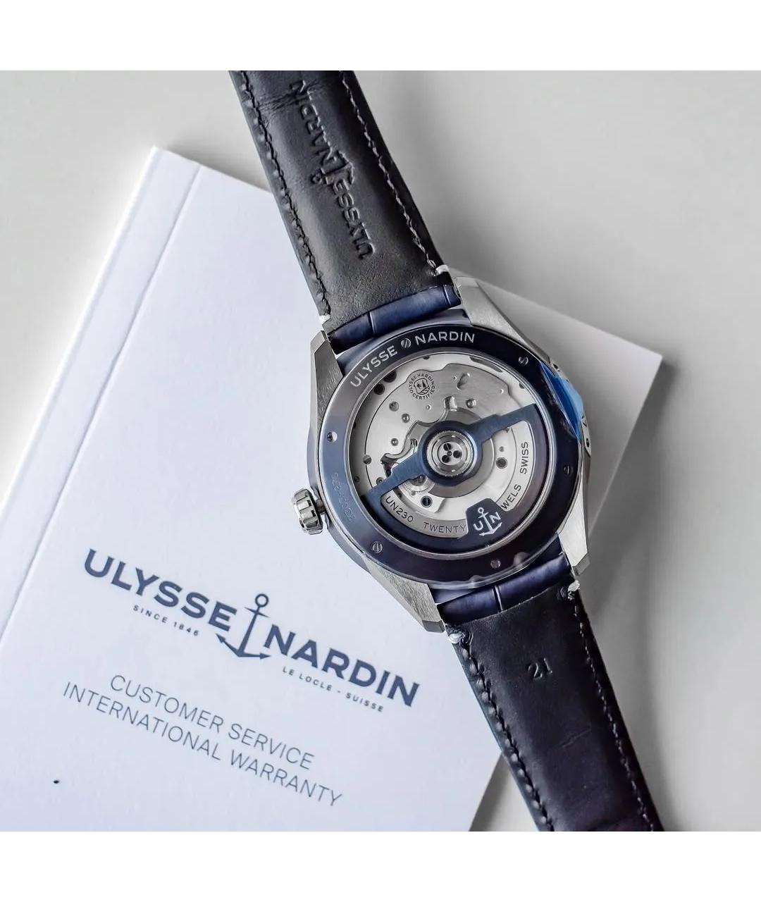 Ulysse Nardin Темно-синие часы, фото 5