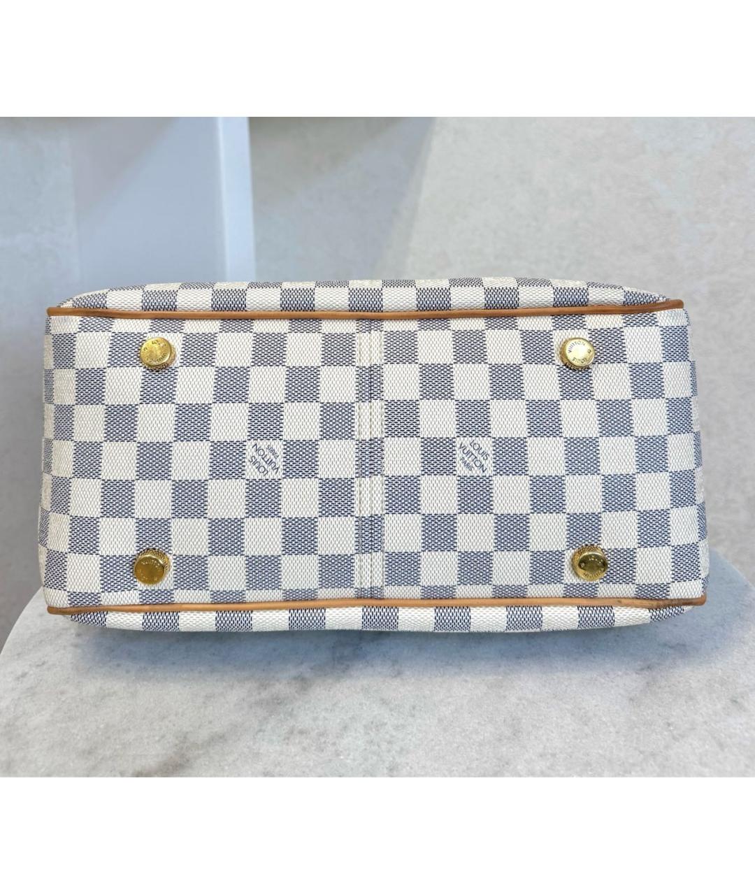 LOUIS VUITTON Белая кожаная сумка тоут, фото 8
