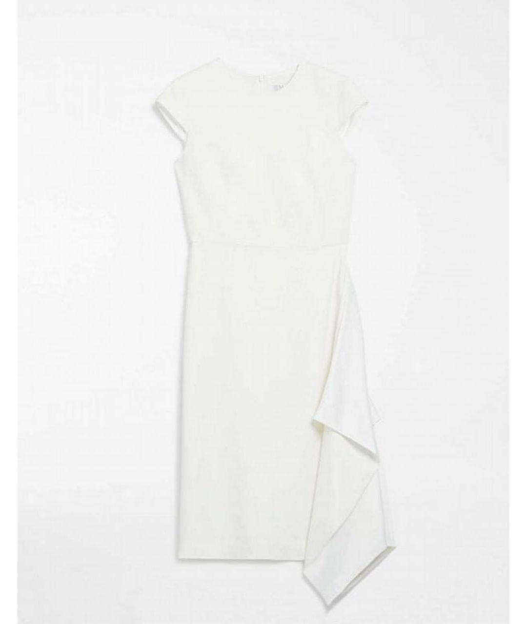 MAX MARA Белое коктейльное платье, фото 8